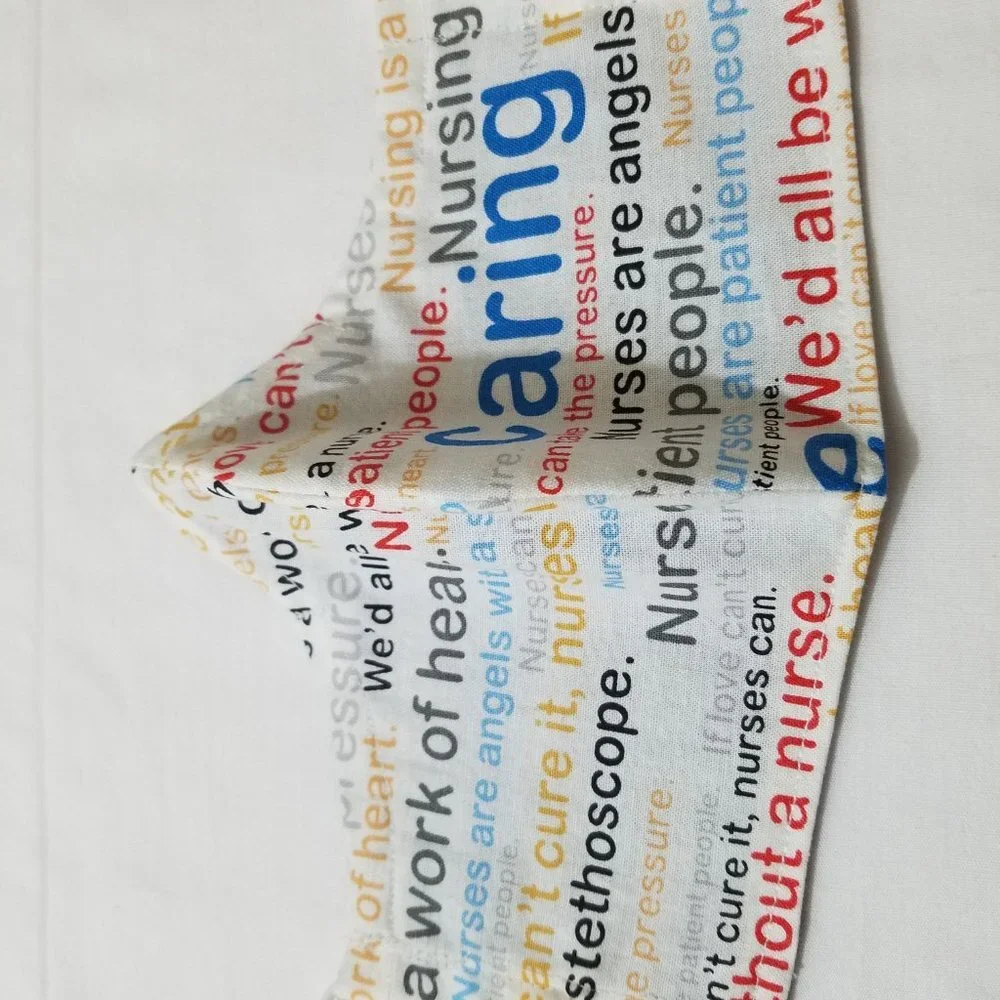 Hand Crafted Nurses Face Mask Cotton Adult or Teens Unisex